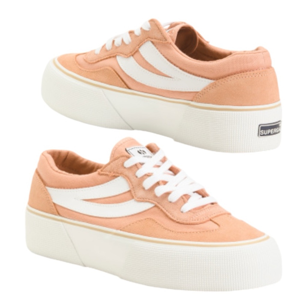 Superga Suede Revolley Color Block Platform Sneakers